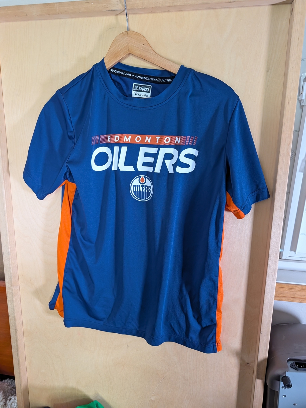 Fanatics Edmonton Oilers Blue & Orange Short Sleeve Tee